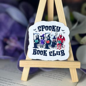 Spooky Book Club Halloween Sticker - Bookish Kindle Sticker