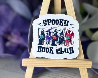 Spooky Book Club Halloween Sticker - Bookish Kindle Sticker