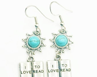 Sterling Silver Book Earrings: Hypoallergenic Bookish Jewelry