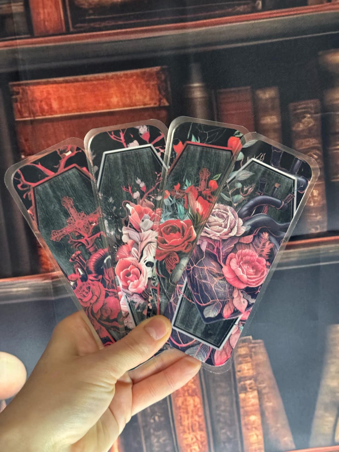 Coffin Laminated Bookmarks for a Fantasy Gothic Reader Spooky Bookmarks ...