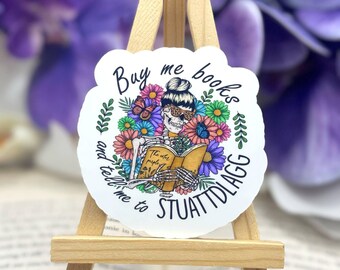 STFUATTDLAGG Book Lover Sticker - Kindle, Laptop, Water Bottle