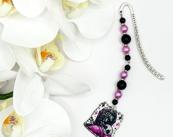 Halloween Beaded Bookmark: Book Lover Gift