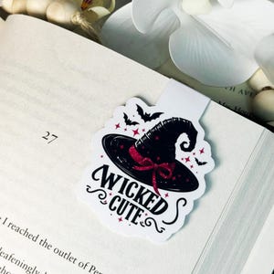 Wicked cute witch hat Halloween Magnetic Bookmark Merch for Readers Halloween Cute Bookish Items Bookmark Gift for Readers