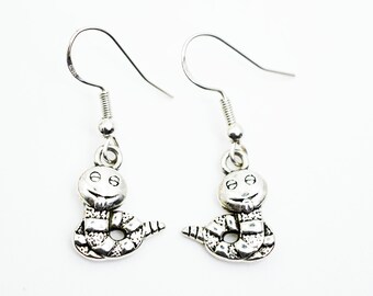 Bookworm Earrings: 925 Sterling Silver Book Jewelry