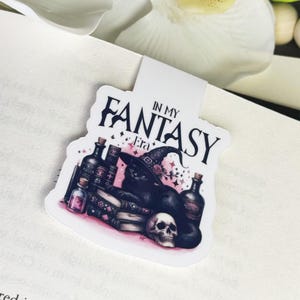 In my fantasy era Halloween Magnetic Bookmark Merch for Readers Halloween Cute Bookish Items Bookmark Gift for Readers