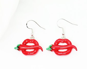Spicy Book Earrings: 925 Sterling Silver Bookworm Jewelry