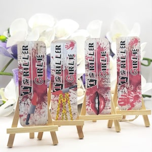 Thriller Girlies bookmarks for a reader - Thriller bookmarks - book merch - book accessories - bookmarks - booktok
