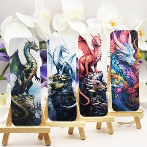 Dragon - laminated bookmarks -  fantasy reader - romantasy bookmarks - unique book merch - booktok