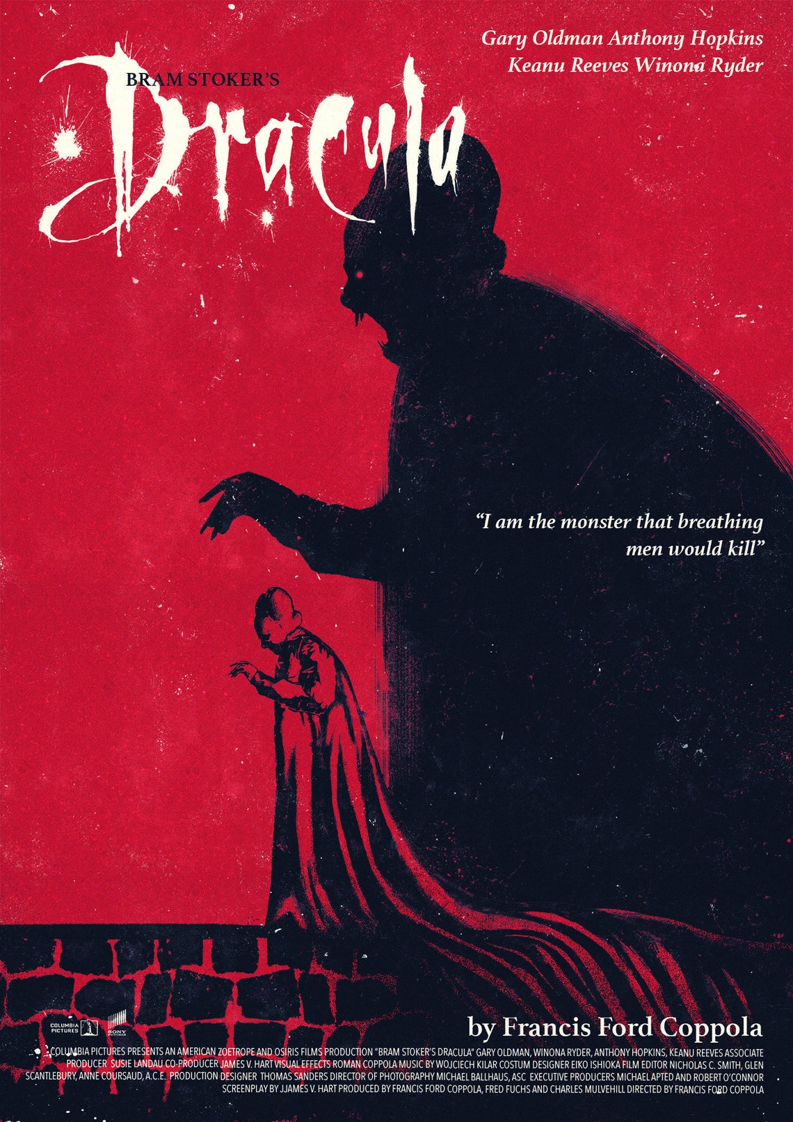 Bram Stokers Dracula Movie Poster horror film good work modern Etsy