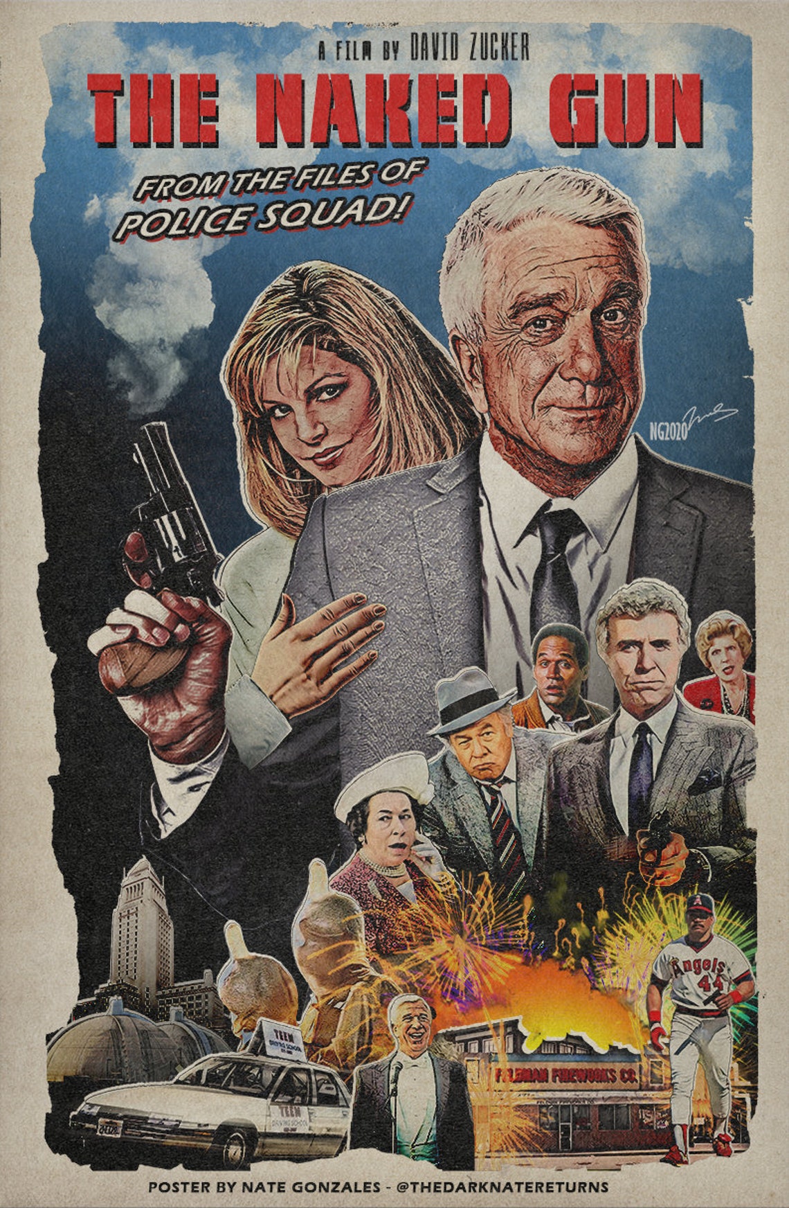 The Naked Gun From the Files of Police Squad Movie Poster good Etsy