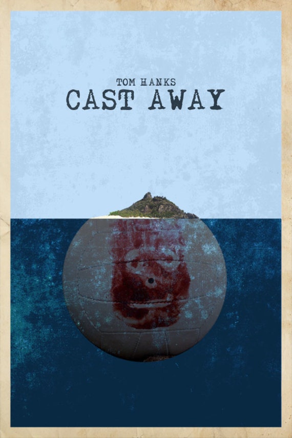 Cast Away Wall Poster Wall Art Decor Print Classic Movie Etsy