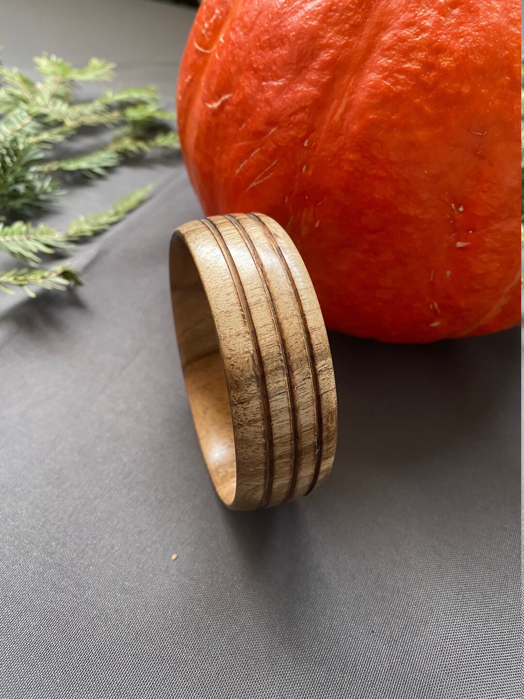 Walnut Wood Bangle - Etsy