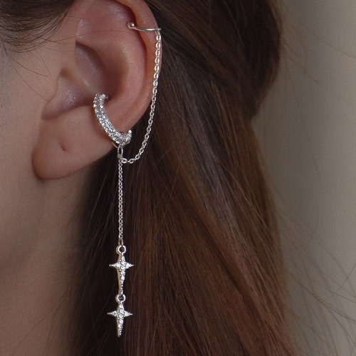 Simple Silver Cross Ear Cuff NO PIERCING REQUIRED Etsy