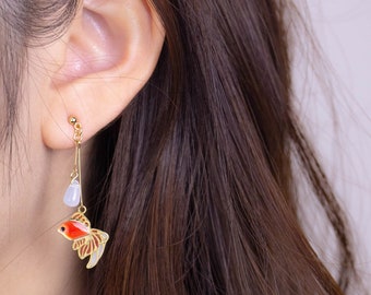 Dangle Fish Earrings | Etsy Dangle Fish Earrings | Etsy