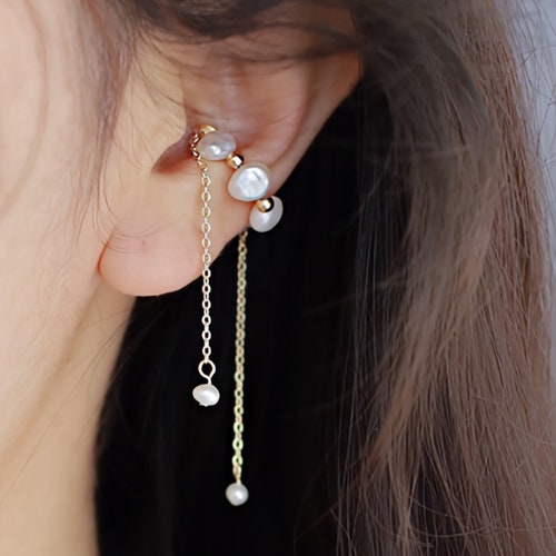 Gold Filled Unpierced Earrings Nonpierced Earrings Ear Cuff Etsy