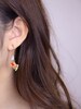 Mismatched Koi Fish Dangle Earrings, Goldfish Drop Earrings, Clip-on Earrings, Japanese Kawaii Resin Earrings, Geometric 3D Earrings 