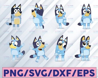 Bluey Clipart Etsy