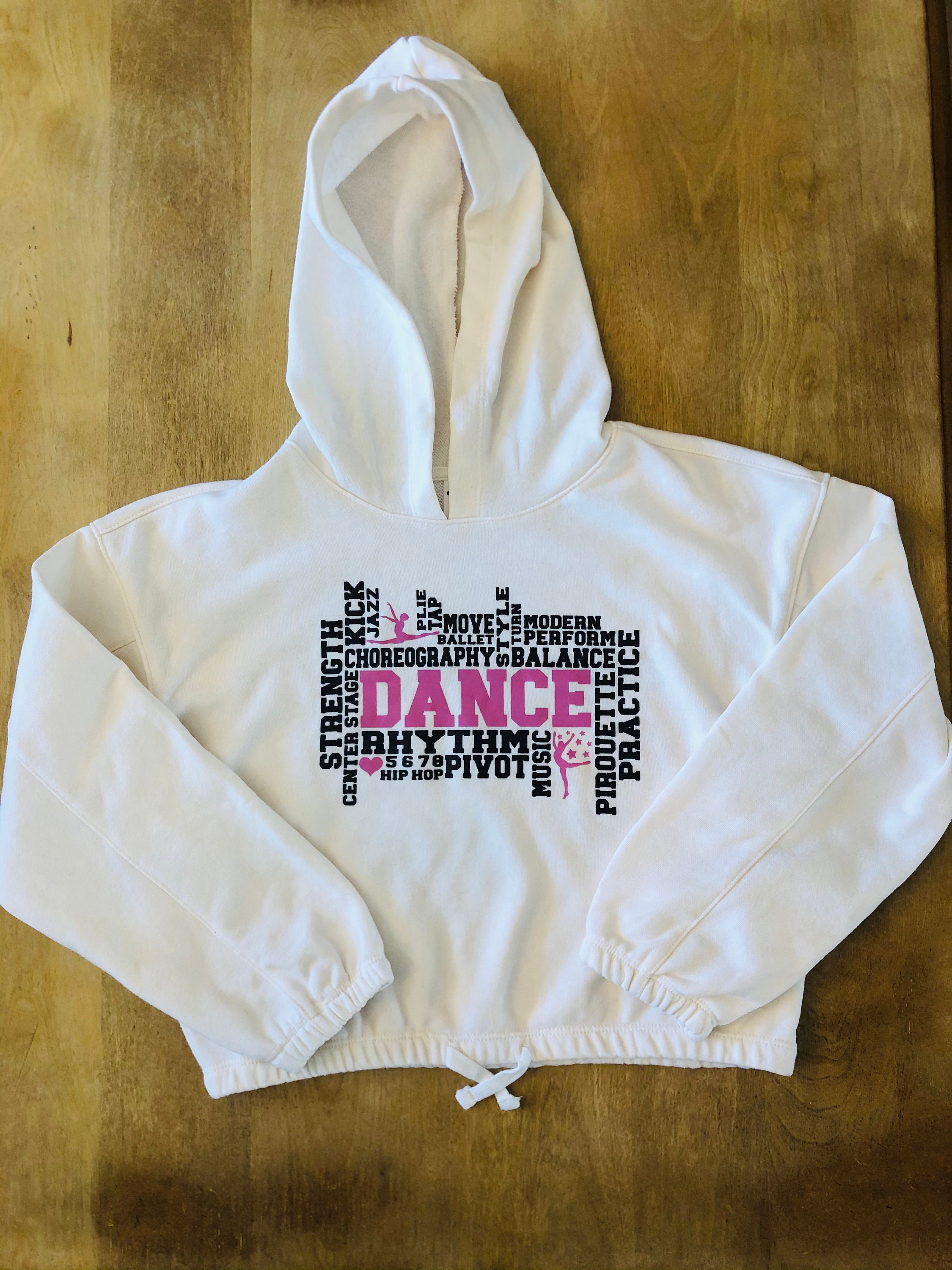 Girls Dance Theme Cropped Hoodie Custom options available | Etsy