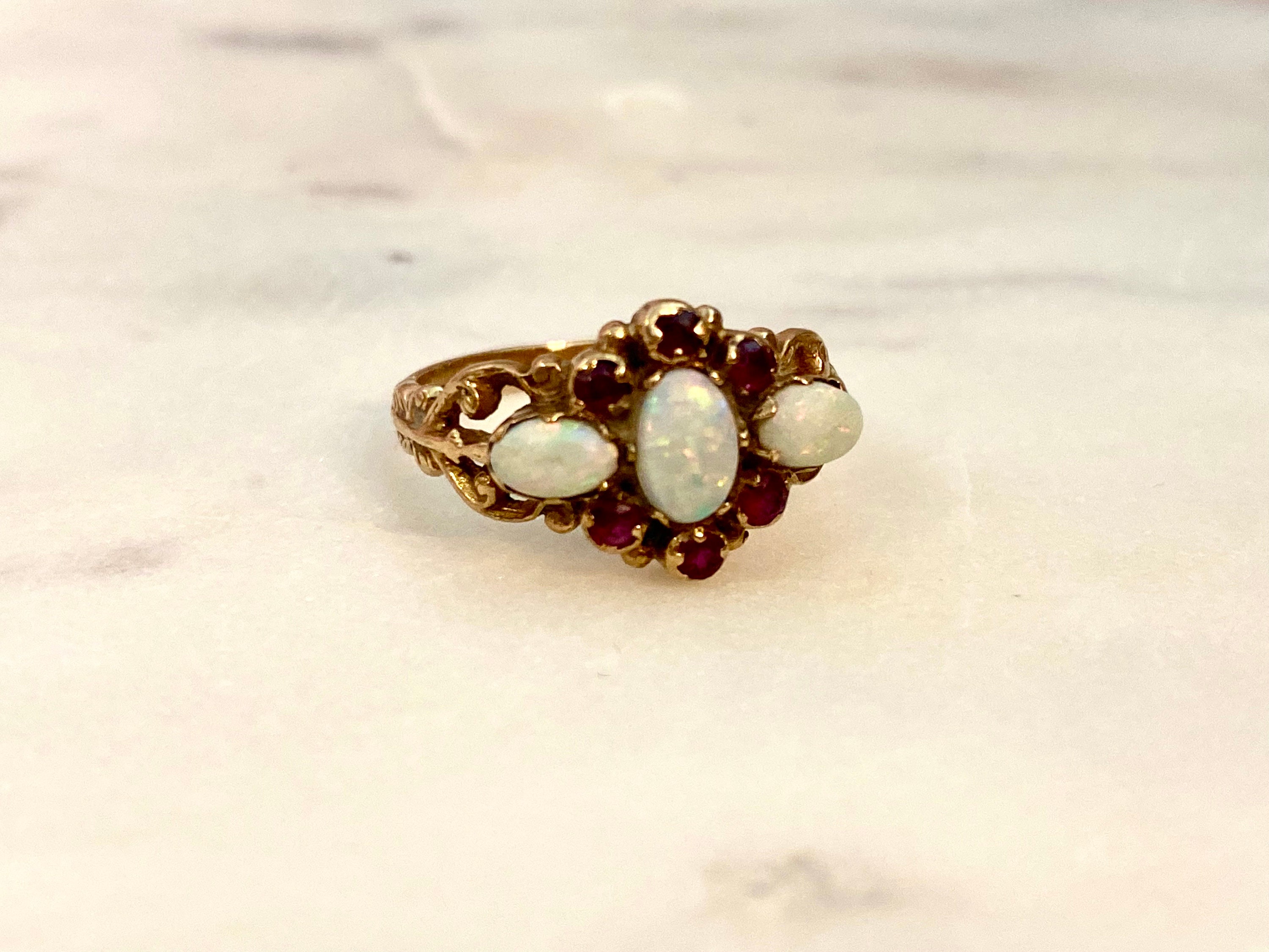 Opal and garnet jewelry online