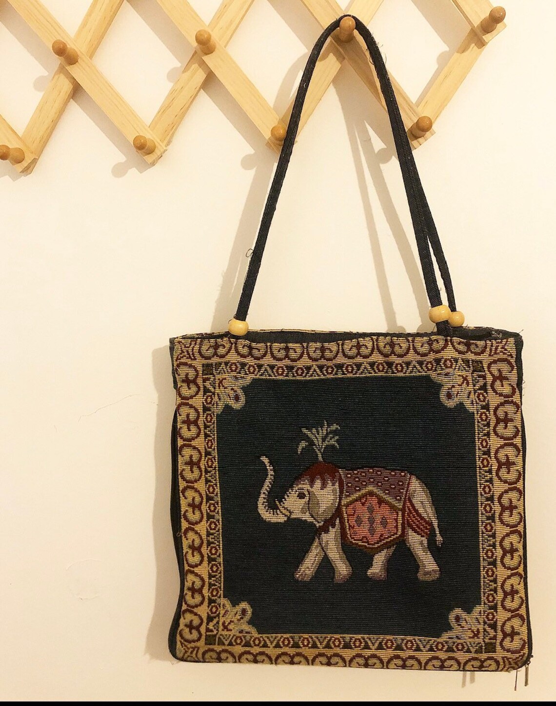 Vintage tapestry bag Etsy