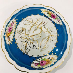 blue porcelain sugar