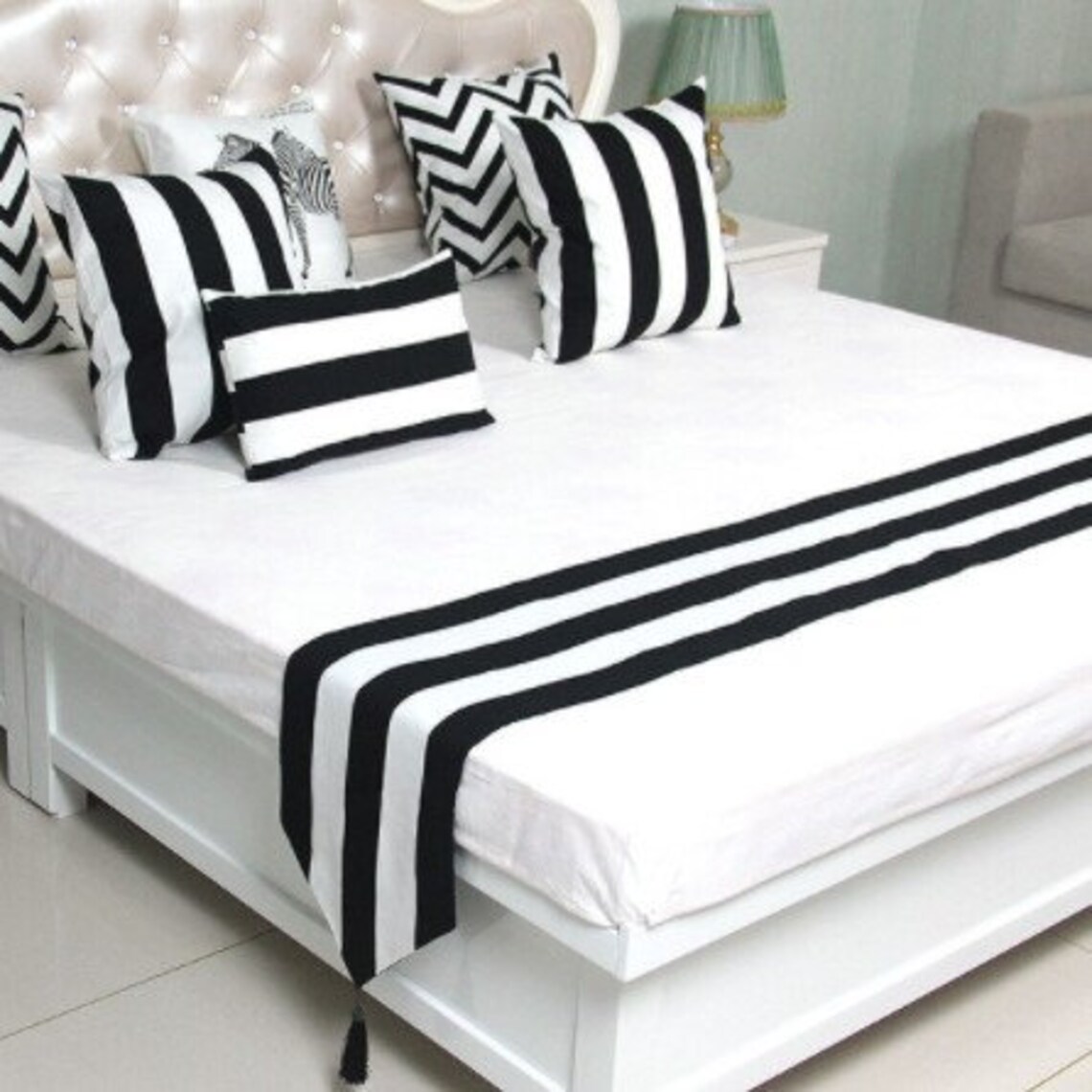 Modern Simple Style Bed Runner Etsy