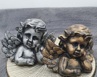 Handmade Little Angel Girl Figurine, Polyester Angel Statue, Home Decor (3.94 Inches)