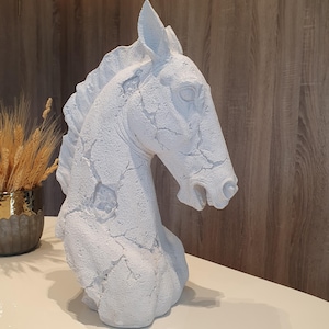 Decorative Horse Statue, 15.35&#39;&#39;, Lucky Horse Head statue Figure, Gold Horse Sculpture, Horse figure, Horse Sculpture, Decor Sculpture, Gift