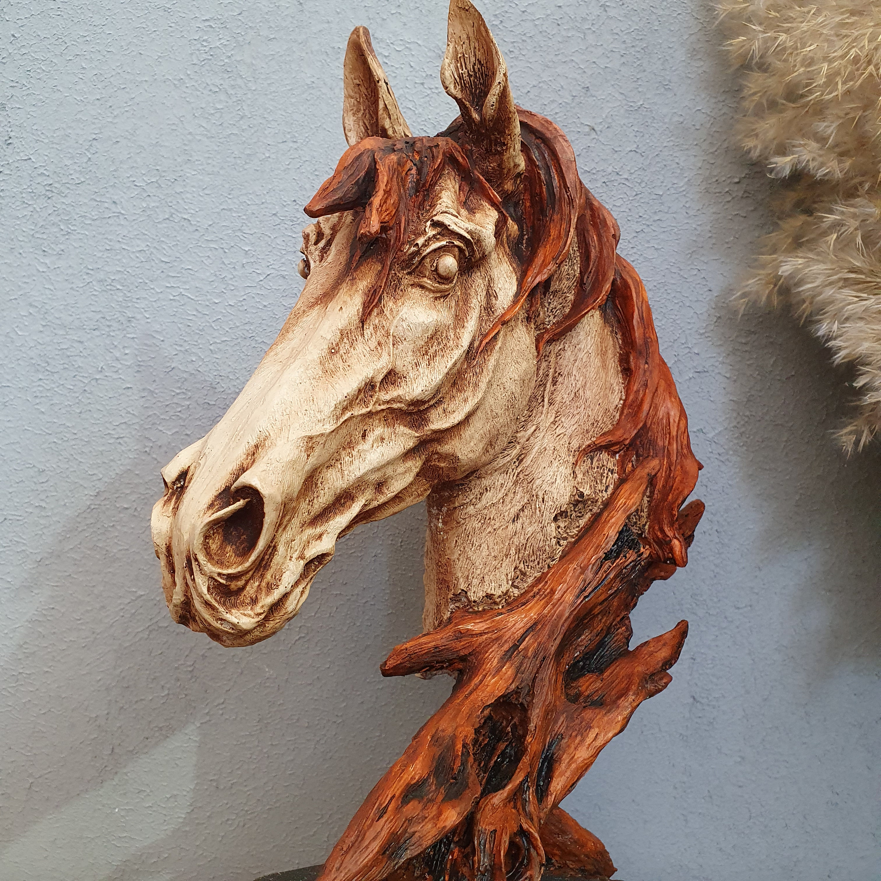 Handmade Polyester Horse Head Statue, Home Decor (13.78 Inches) - Etsy