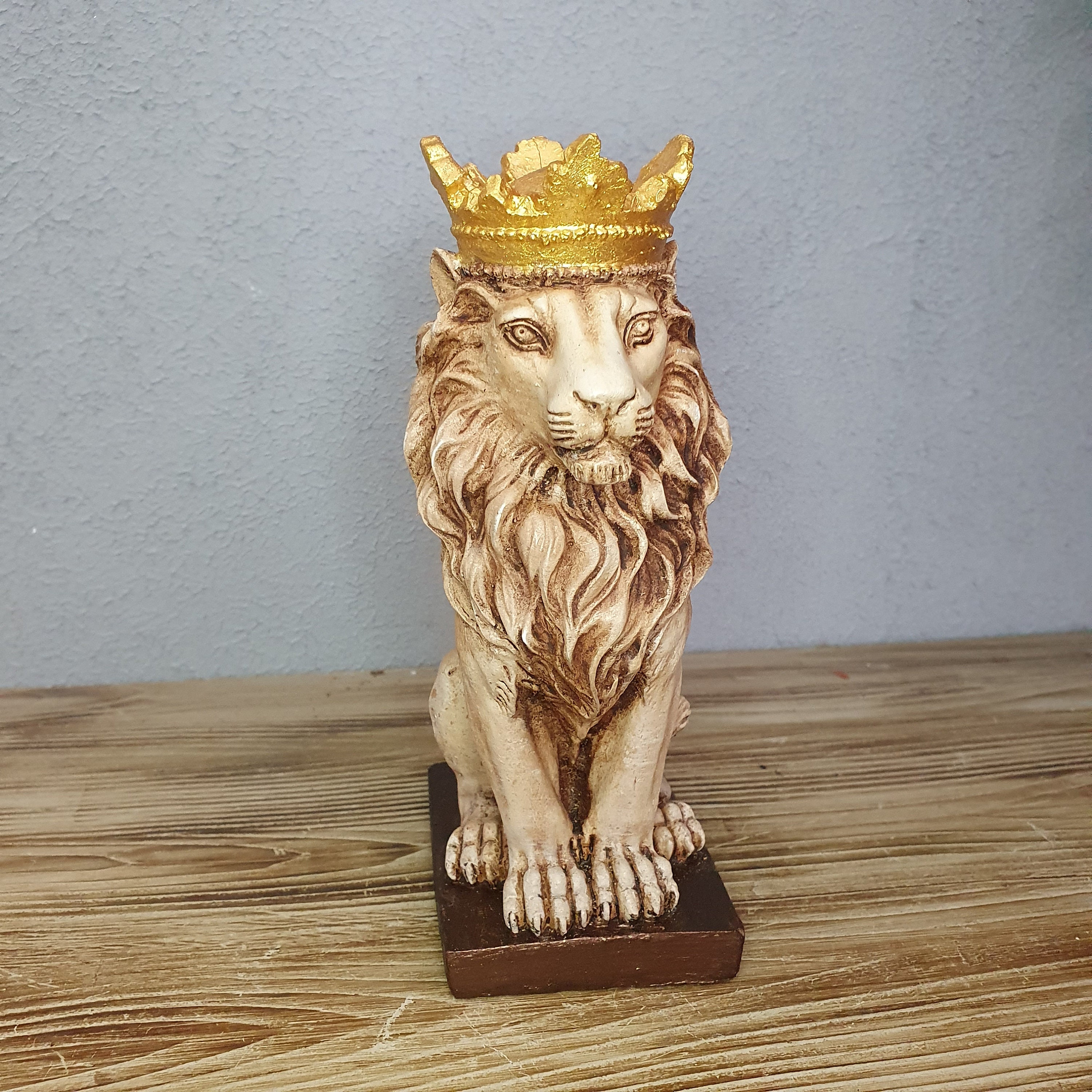 Decorative Small Lion Bust Homedecor Animal Statues Etsy UK
