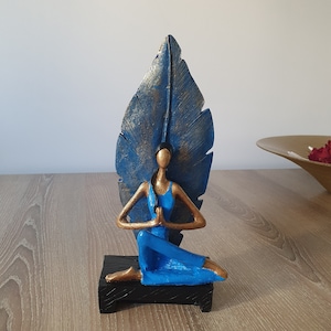 Women Yoga Pose Statue, 9.45 Inches, Yoga Statue, Yoga Gifts, Yoga Decor, Yoga Lover, Yoga Teacher, Housewarming gift, Home Decor