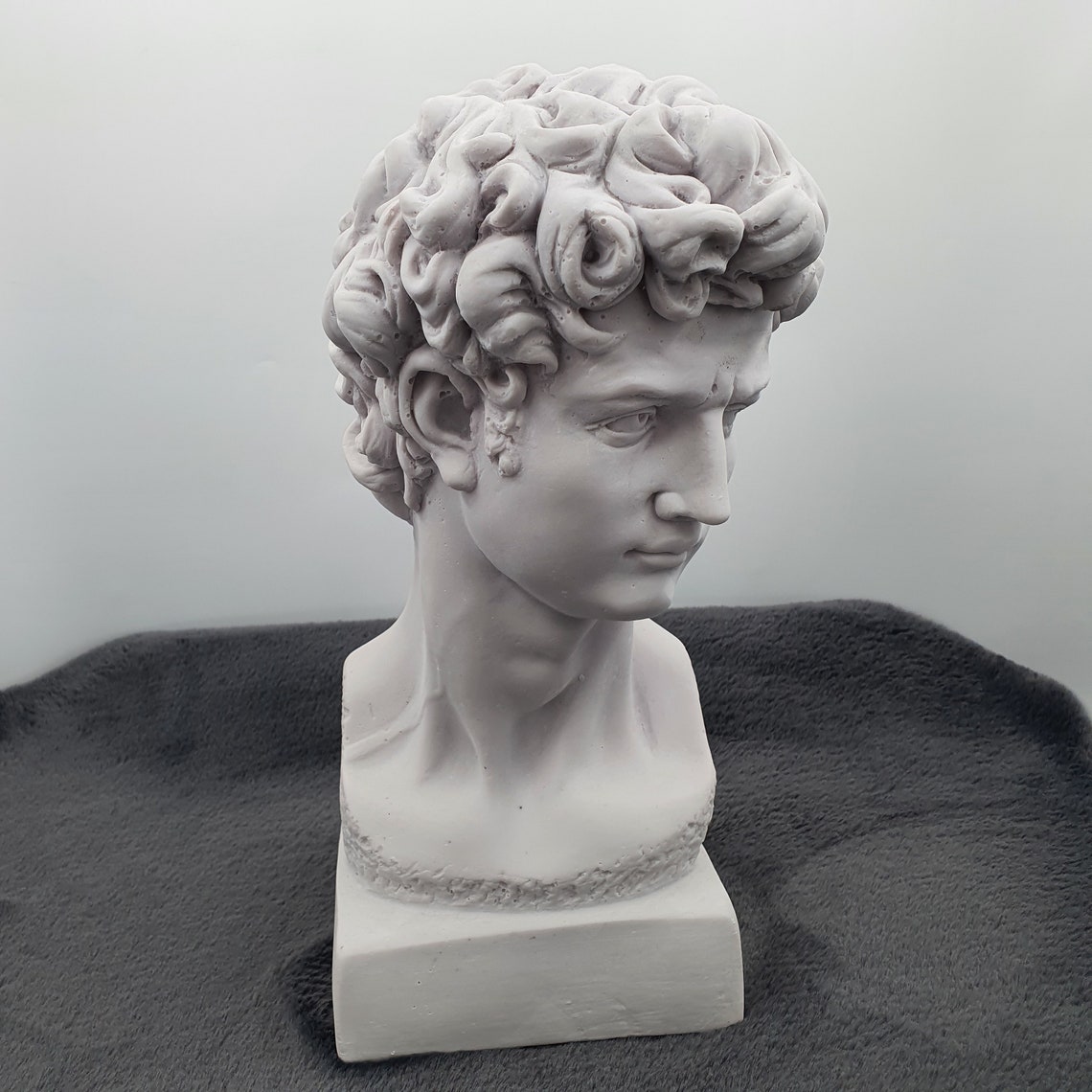 Large David Sculpture Statue 13 Inches David Bust Statue Etsy