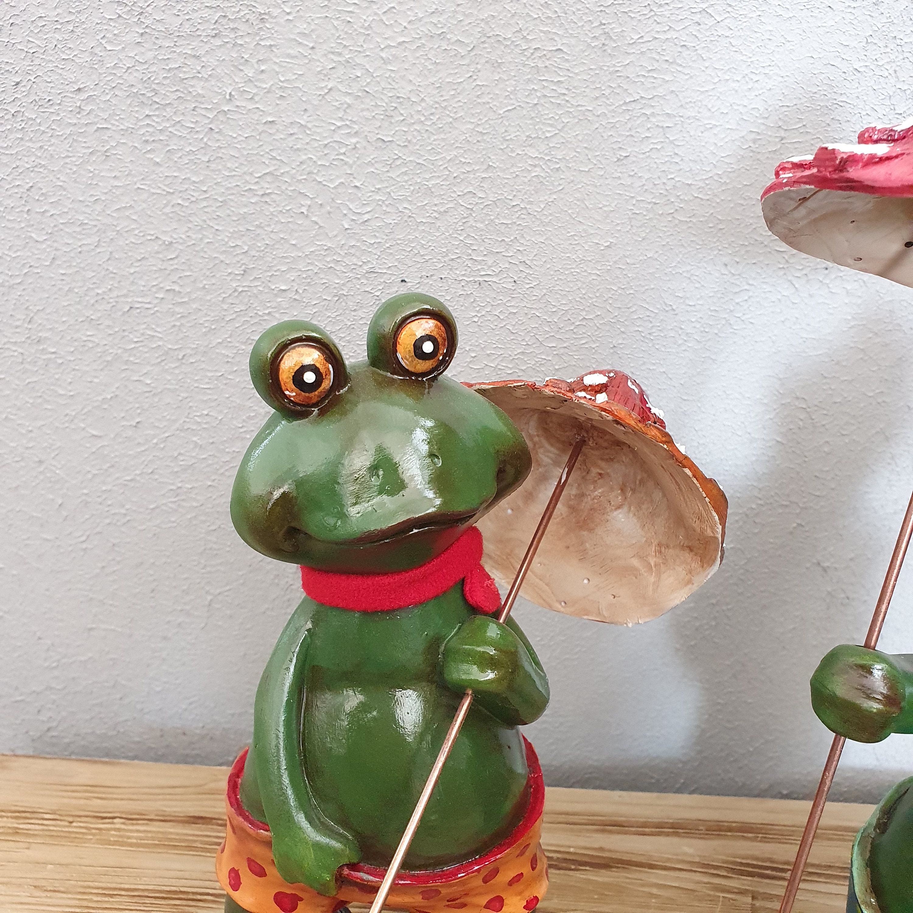 Decorative Umbrella Frog Statues Outdoor and Gardening Decor Etsy