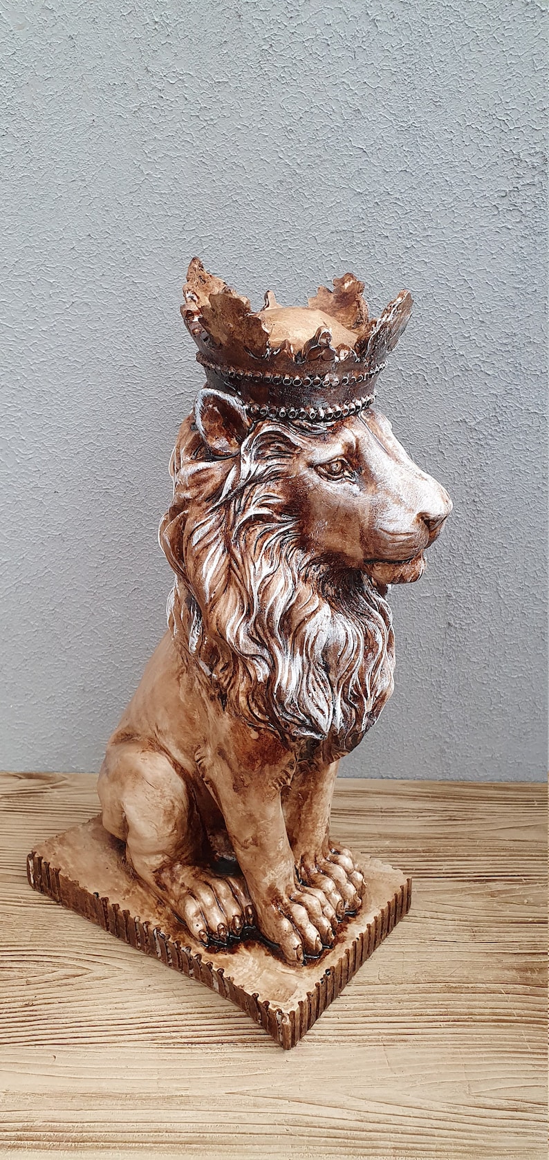 Decoration Lion Statue Lion King Sculpture Home Decoration Etsy