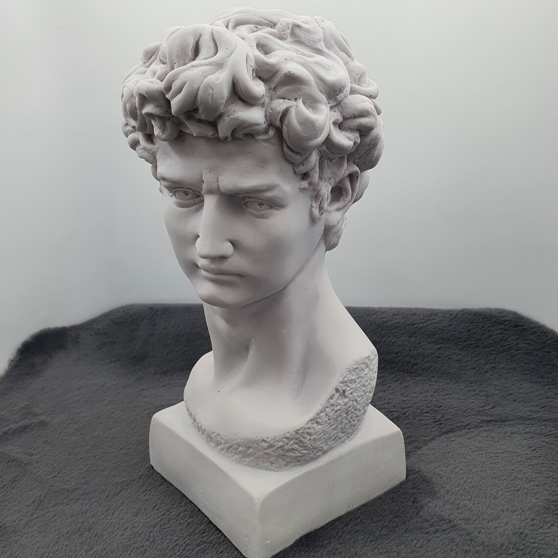 Large David Sculpture Statue 13 Inches David Bust Statue Etsy