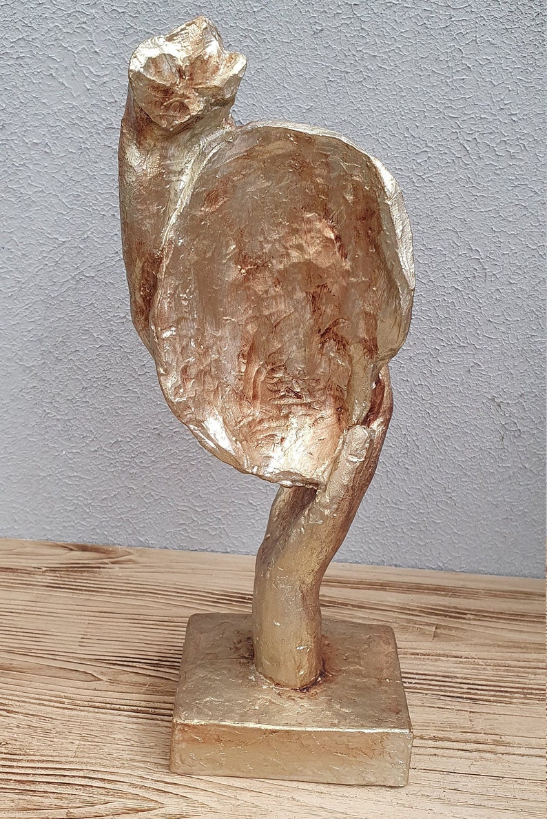 Abstract Faces Stand Abstract Face and Hand Statue Set, Modern Desk Decor - Etsy
