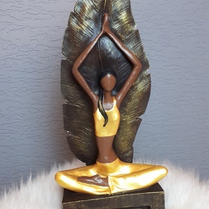 Yoga Woman Statue, Women Yoga Pose Statue, Artistic Objects,Modern Women Yoga Sculpture, Yoga Figures, Namaste Woman Statue, Yoga Sculptures