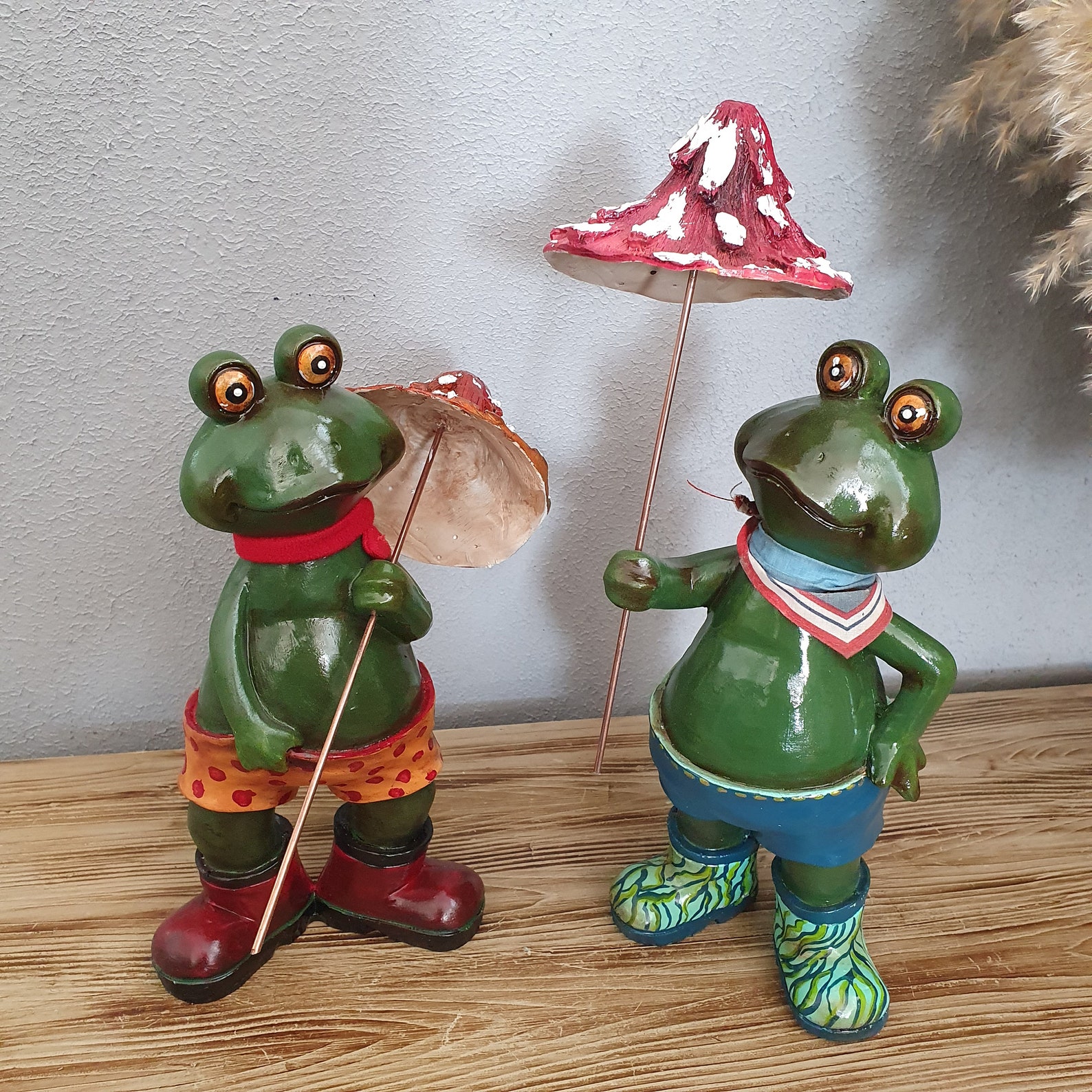 Decorative Umbrella Frog Statues Outdoor and Gardening Decor Etsy