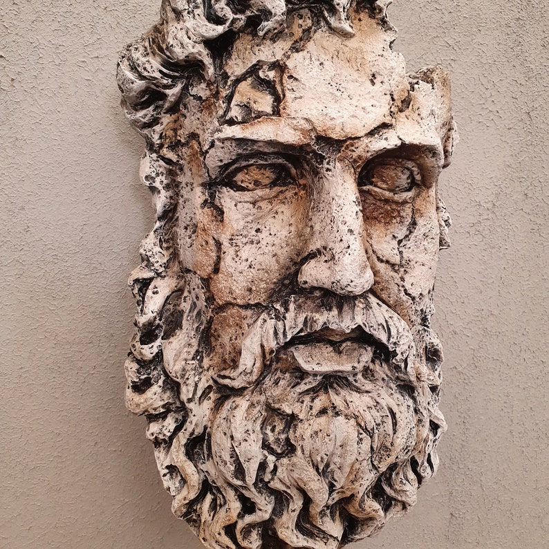 Decorative Giant Zeus Statue Antique Sculpture Greek Etsy