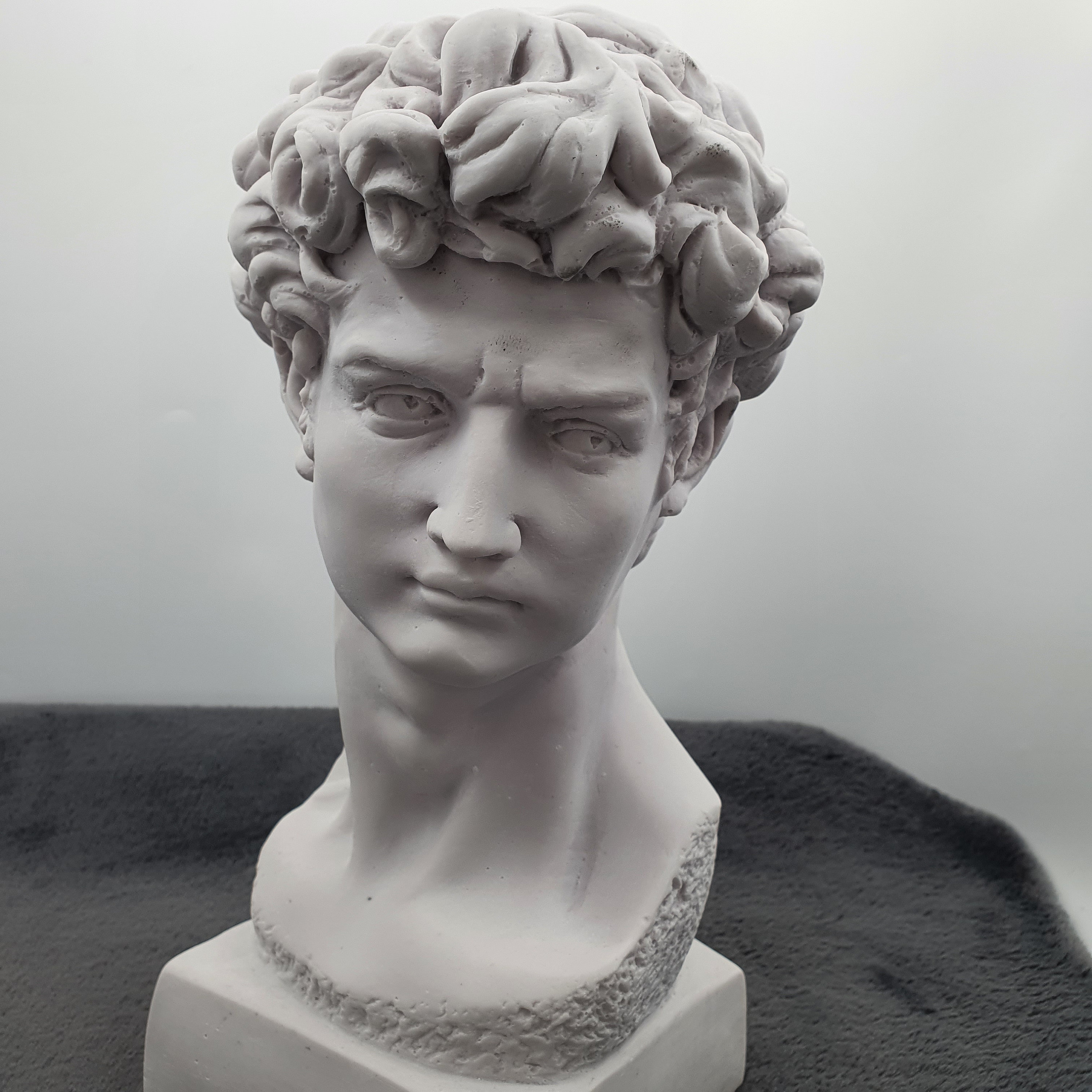 Large David Sculpture Statue 13 Inches David Bust Statue Etsy