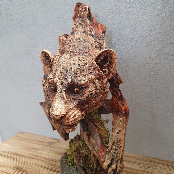 Cheetah Head Statue, Animal Statues, Cheetah Sculpture, Sculpture, Animal  Gift, Large Sculpture, Home Decor, Decoration, Home Design, Gift 