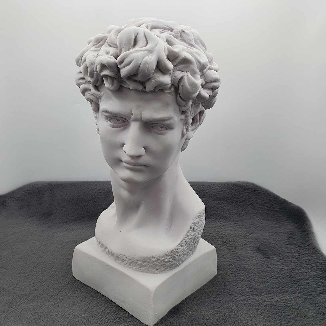 Large David Sculpture Statue 13 Inches David Bust Statue Etsy