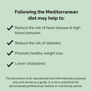 Mediterranean diet meal ideas, Heart healthy diet, Mediterranean diet food list, Weight loss meal ideas, Meal plans, Instant download PDF