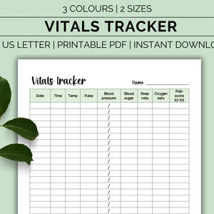 Vital signs printable, Vital signs sheet, Vital signs template, Vitals tracker, Intake chart, Health planner, Nursing vital sheet, Caregiver