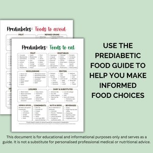 Prediabetes bundle, Food guide, Diabetic food list, Prediabetes diet, Diabetic meal plan, Low carb food list,Diabetes awareness,Download PDF