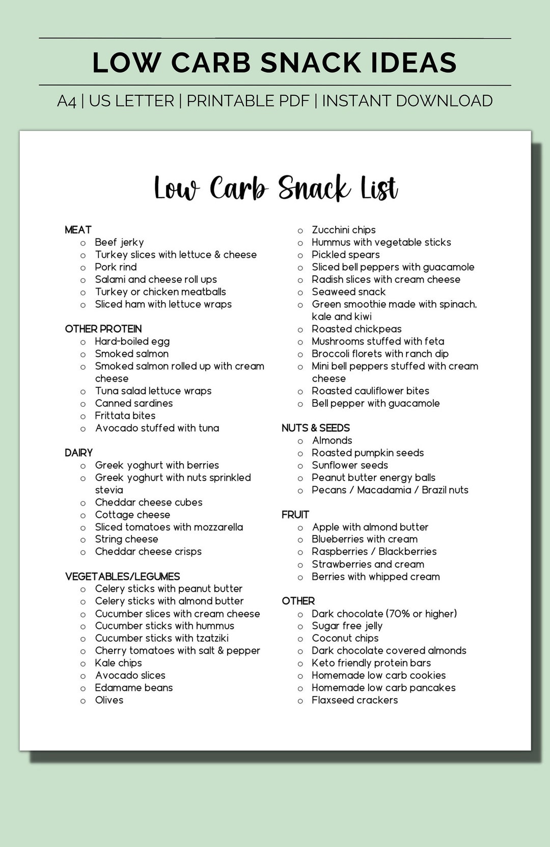 Low Carb Snack List Low Carb Food List Snacks For Diabetes Etsy low-carb-snack-list-low-carb-food-list-snacks-for-diabetes-etsy