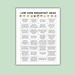Printable Low Carb Food List, Meals for Diabetes, Low Carb Meal Planner ...