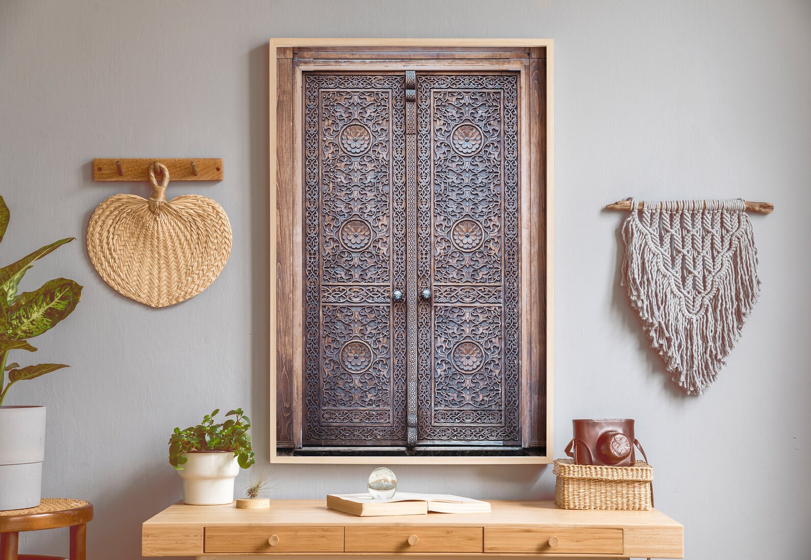 Moroccan Door Digital Print Bohemian Decor Printable Boho Etsy