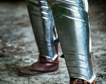 Medieva Steel Greaves THOR Leg Armor 