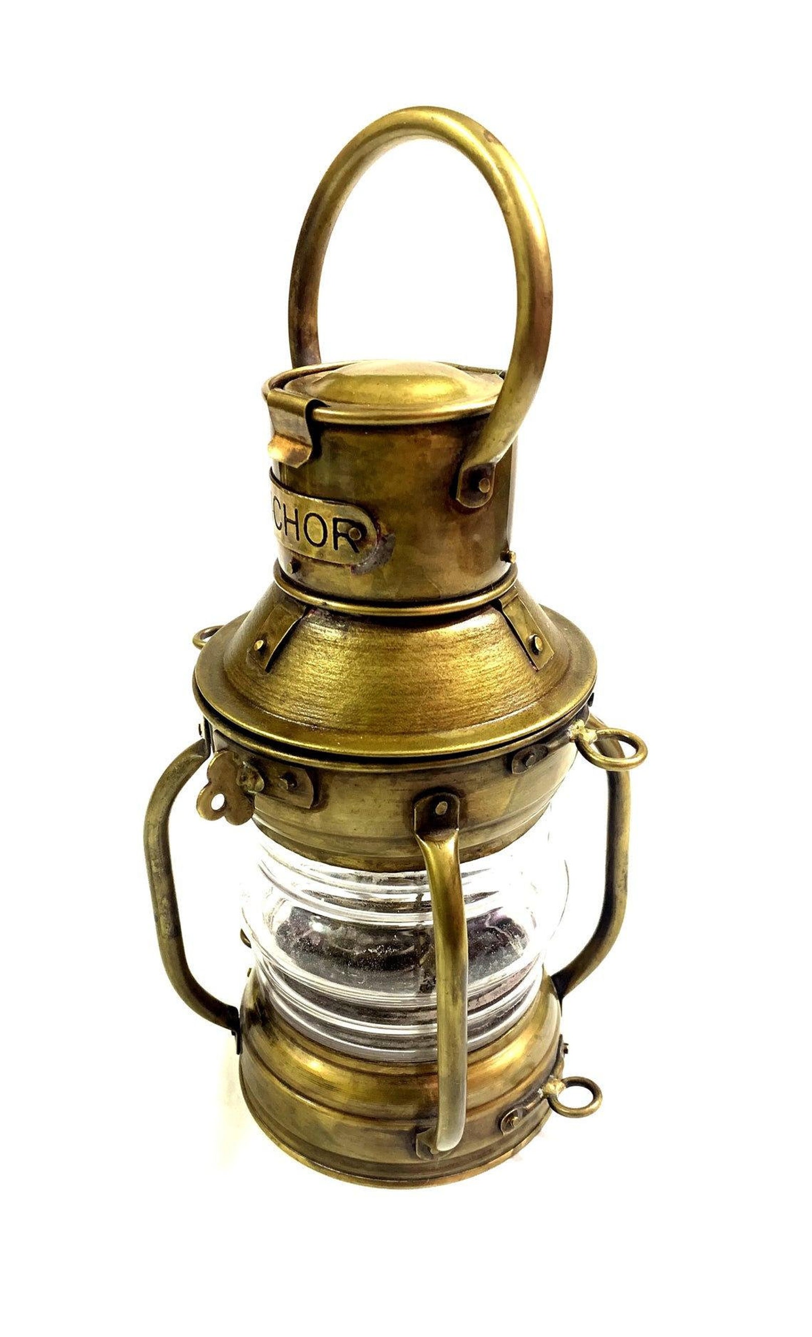 Antique Anchor Oil Lamp Vintage Nautical Maritime Boat Ship Etsy